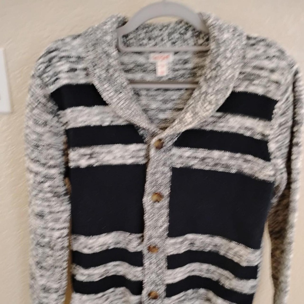 🩵Cat & Jack Striped Cardigan Preppy Clean light academia grandma core Sweater